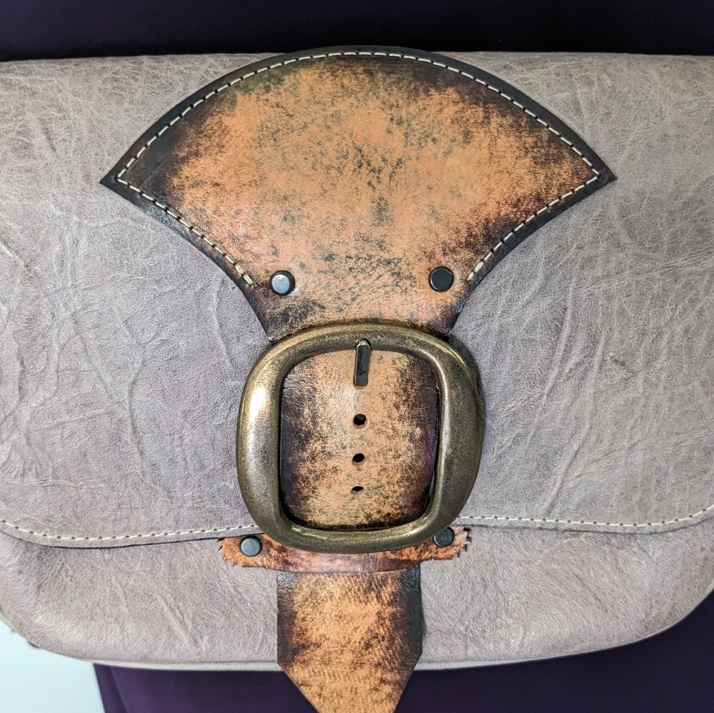 Rare One Of A Kind Southern Leather Handmade Bag By Phillip Philllips.